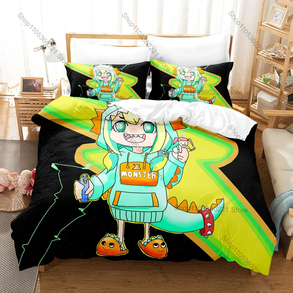 Pikamee Amano Duvet Cover + 2 Pillowcases, VTuber Anime Print Bedding Set Soft Bed Linen for Fans Bedroom Decor
Pikamee Amano Duvet Cover + 2 Pillowcases, VTuber Anime Print Bedding Set Soft Bed Linen for Fans Bedroom Decor