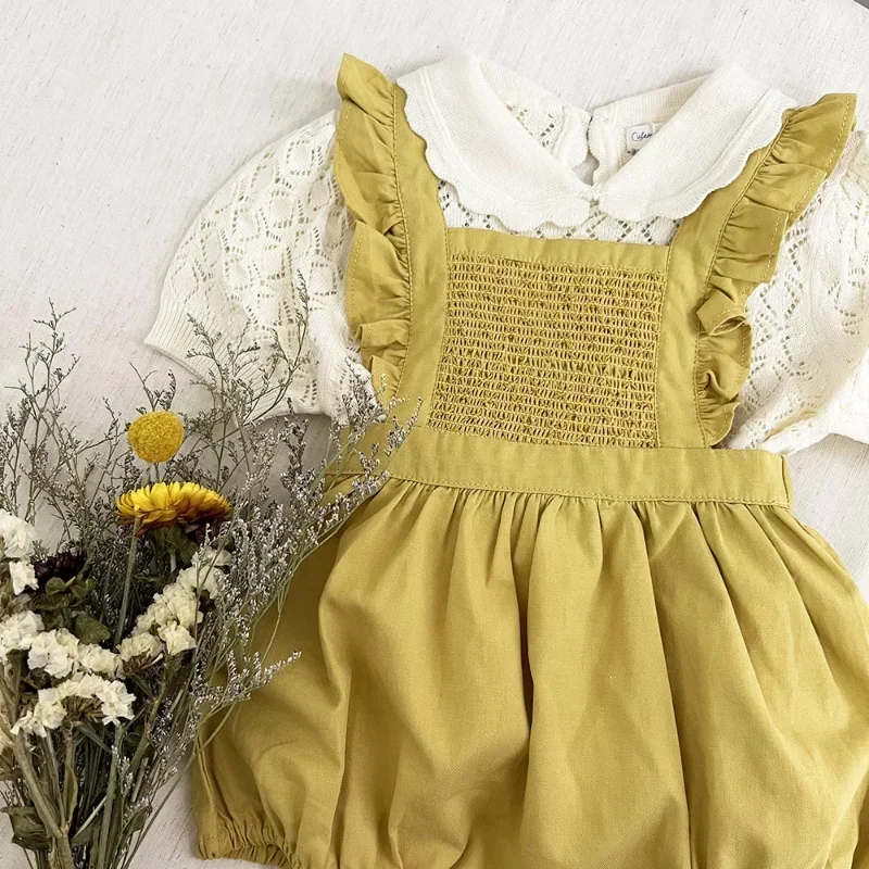Smocking Embroidery New Toddler Girl Dresses Baby Summer Casual Soft Girl Kids Jumpsuit Rompers Trousers For Kids Girls
Smocking Embroidery New Toddler Girl Dresses Baby Summer Casual Soft Girl Kids Jumpsuit Rompers Trousers For Kids Girls