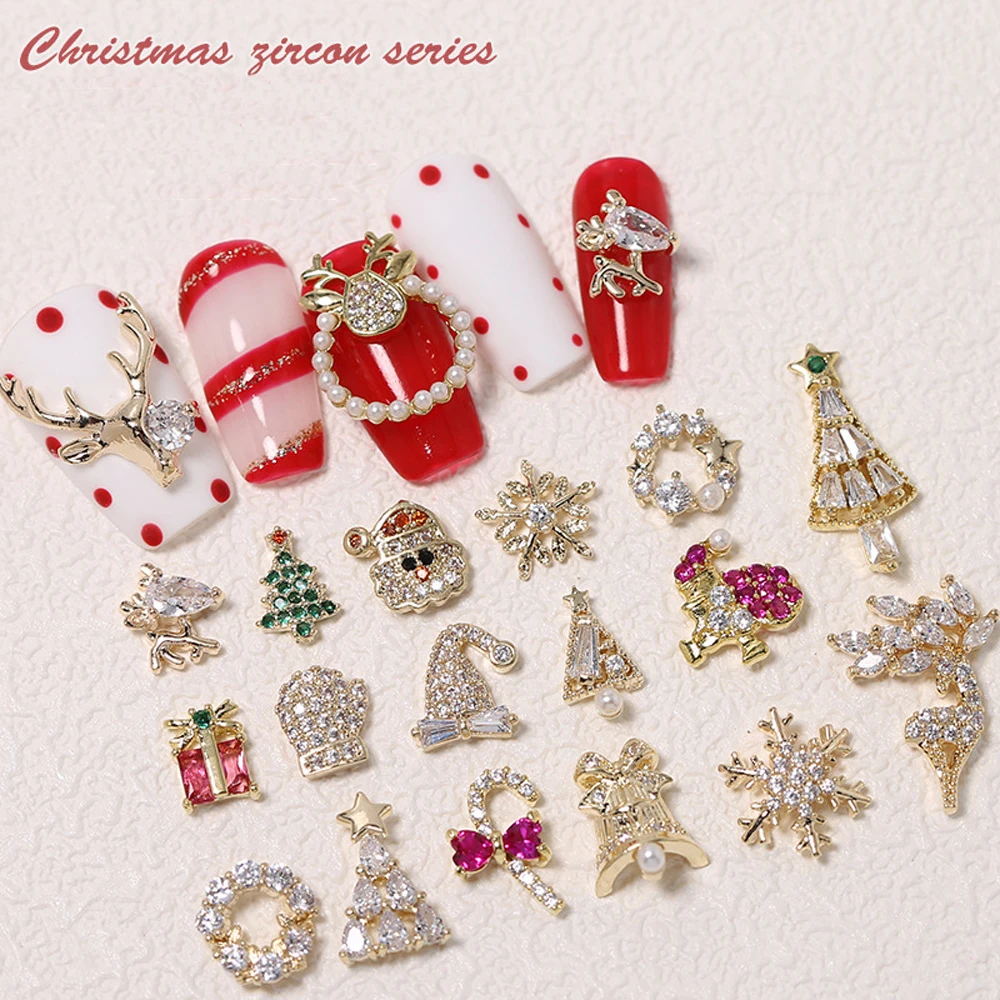 5pcs Christmas Nail Zircon Charms Luxury Snowman Snowflake Elk Small Bell Tree Nail Gem Ornament New Year Nail Art Accessories
5pcs Christmas Nail Zircon Charms Luxury Snowman Snowflake Elk Small Bell Tree Nail Gem Ornament New Year Nail Art Accessories