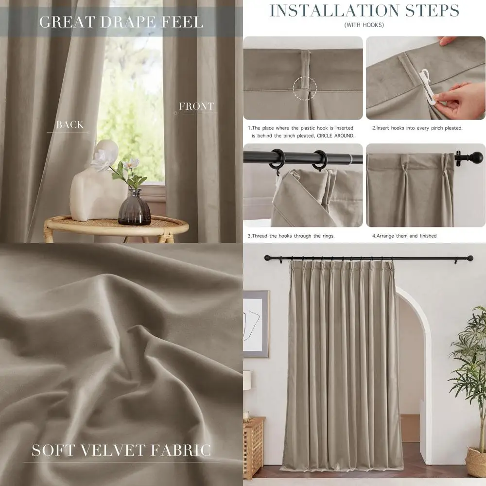 Элитный комплект термоизолирующих штор с плиссировкой 96 дюймов, цвет бежевый верблюжий, для спальни, гостиной и детской комнаты
Элитный комплект термоизолирующих штор с плиссировкой 96 дюймов, цвет бежевый верблюжий, для спальни, гостиной и детской комнаты