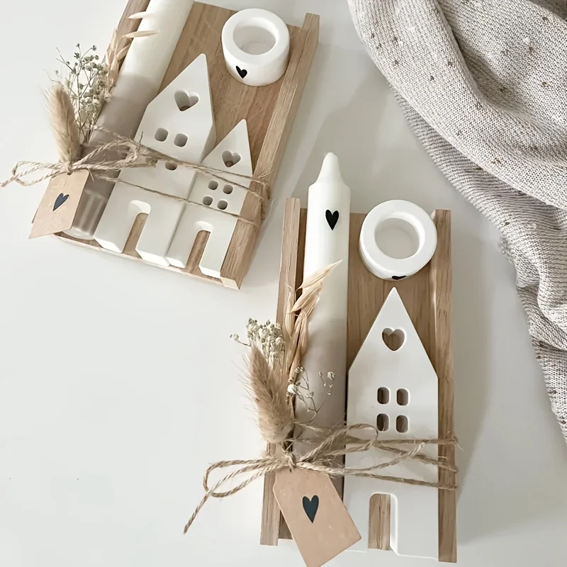 Набор из 3 силиконовых форм DNEJIU: Домик-сердце и подсвечник (средний/малый) с детализированными отсеками для поделок своими руками
Набор из 3 силиконовых форм DNEJIU: Домик-сердце и подсвечник (средний/малый) с детализированными отсеками для поделок своими руками