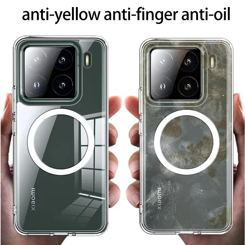 Phone Shell for XiaoMi 14 13T Pro 15 Ultra Phone Case Matte Clear Magnetic Wireless Charging Shockproof Soft Edge Back Cover
Phone Shell for XiaoMi 14 13T Pro 15 Ultra Phone Case Matte Clear Magnetic Wireless Charging Shockproof Soft Edge Back Cover