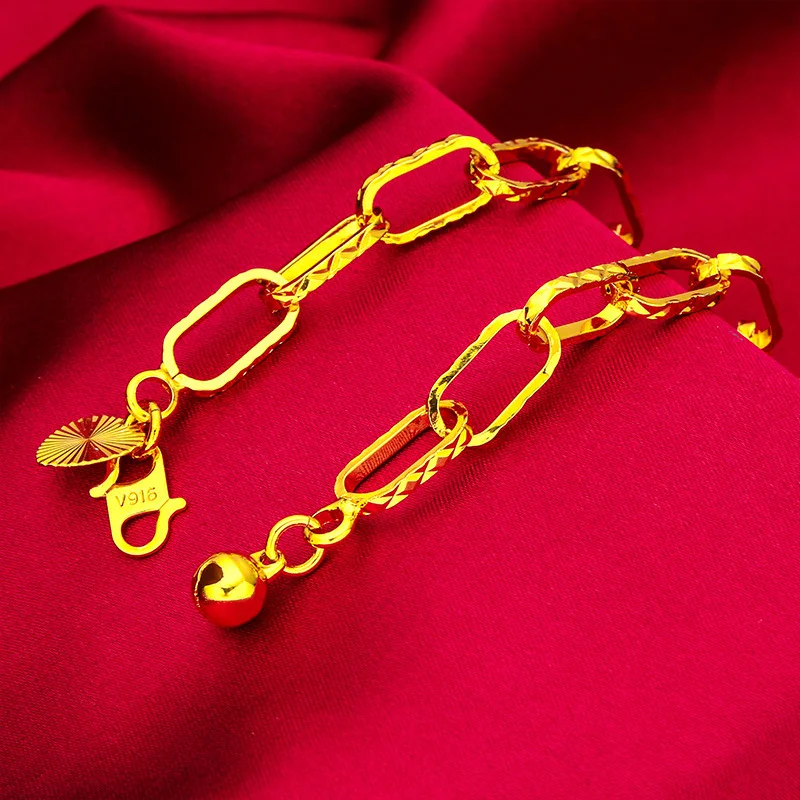 24K Gold Starry Sky Bracelet | AU999 Pure Gold, micro-set diamonds sparkle like stars, shiny chain, romantic for daily wear
24K Gold Starry Sky Bracelet | AU999 Pure Gold, micro-set diamonds sparkle like stars, shiny chain, romantic for daily wear