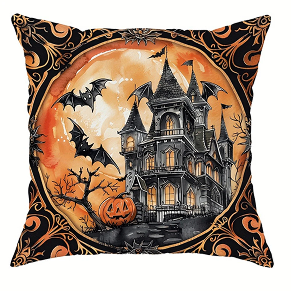 Halloween Decorative Pillowcase, Witch Pumpkin Cat Castle Pattern, Suitable for Home Room Living Room Sofa Cushion Cover
Halloween Decorative Pillowcase, Witch Pumpkin Cat Castle Pattern, Suitable for Home Room Living Room Sofa Cushion Cover