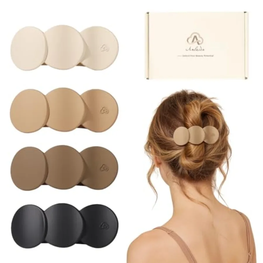 Medium flat hair clips for women: French claw clips in beige, light khaki, dark khaki, blackstrong hold, non-slip duckbill desi
Medium flat hair clips for women: French claw clips in beige, light khaki, dark khaki, blackstrong hold, non-slip duckbill desi