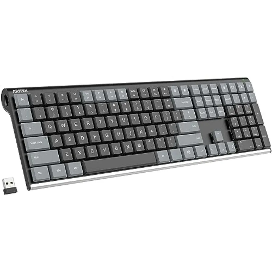 Mechanical 2.4G USB Wireless Performance Keyboard, Tacktile Brown Switches, Stainless Steel Low Profile for PC/Desktop/Laptop/T
Mechanical 2.4G USB Wireless Performance Keyboard, Tacktile Brown Switches, Stainless Steel Low Profile for PC/Desktop/Laptop/T