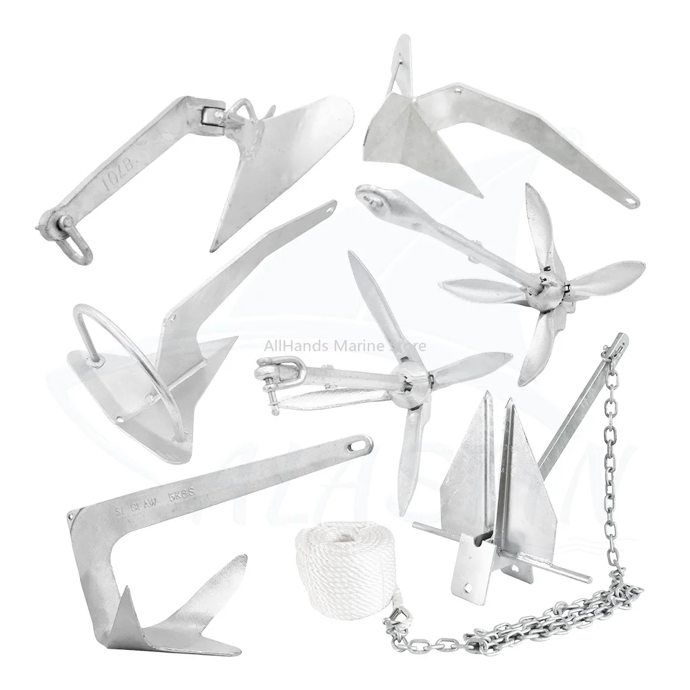 Wholesale Boat Anchor Carbon Steel Hot Dip Galvanized Marine Anchor Bruce Danforth Fluke Folding Grapnel Anchor
Wholesale Boat Anchor Carbon Steel Hot Dip Galvanized Marine Anchor Bruce Danforth Fluke Folding Grapnel Anchor