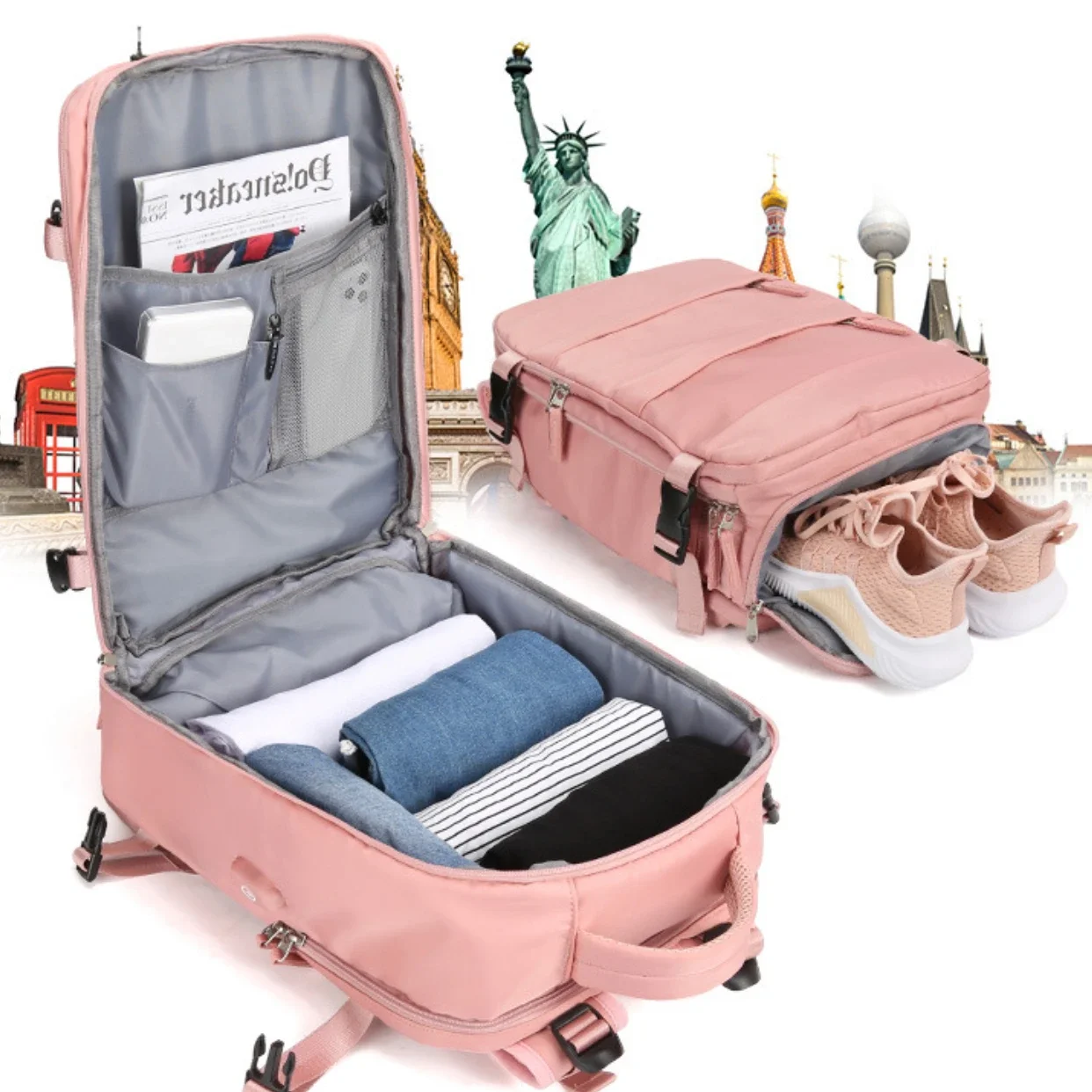 Fashion Travel Backpack Wizzair Cabin Backpack 40x30x20 Airplane, Large Capacity Waterproof Casual Bag Suitcase Laptop Backpacks
Fashion Travel Backpack Wizzair Cabin Backpack 40x30x20 Airplane, Large Capacity Waterproof Casual Bag Suitcase Laptop Backpacks