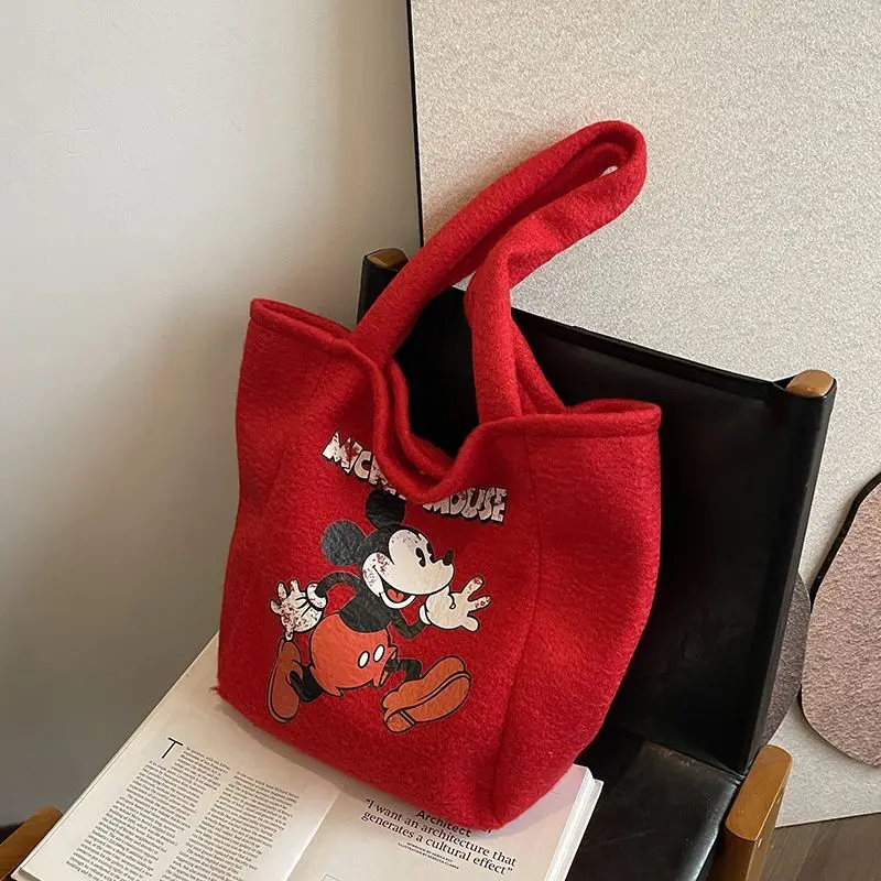 Disney Mickey Cartoon New Shoulder Bag Autumn Winter Korean Version Large Capacity Handbag Lightweight Lazy Style Shopping Bag
Disney Mickey Cartoon New Shoulder Bag Autumn Winter Korean Version Large Capacity Handbag Lightweight Lazy Style Shopping Bag