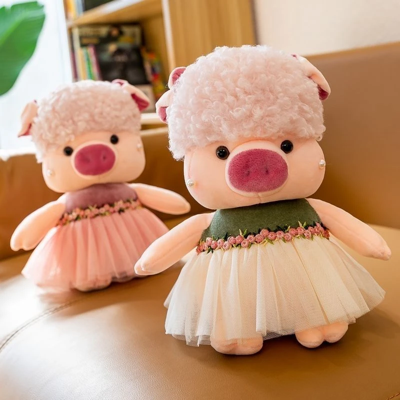 25CM Kawaii New Piggy Plush Toy with Curly Hair Super Soft Sleeping and Soothing Piggy Doll Perfect for Children's Festival
25CM Kawaii New Piggy Plush Toy with Curly Hair Super Soft Sleeping and Soothing Piggy Doll Perfect for Children's Festival
