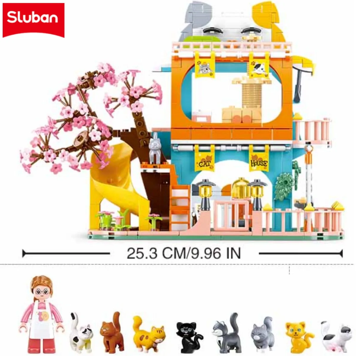 Конструктор Luban Cat Hotel Sakura Villa: милый домик для питомцев, игрушка-конструктор для девочек, идеальный подарок на день рождения
Конструктор Luban Cat Hotel Sakura Villa: милый домик для питомцев, игрушка-конструктор для девочек, идеальный подарок на день рождения