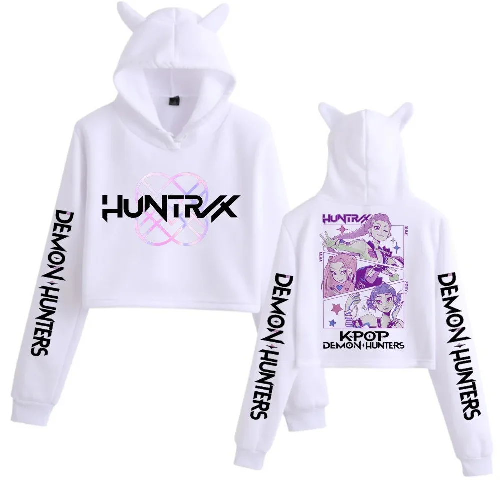 KPop Demon Hunters Hoodies 2025 Merch Hoodies Sweatshirt for Girls Cat Ear Crop Pullover Casual Clothes
KPop Demon Hunters Hoodies 2025 Merch Hoodies Sweatshirt for Girls Cat Ear Crop Pullover Casual Clothes