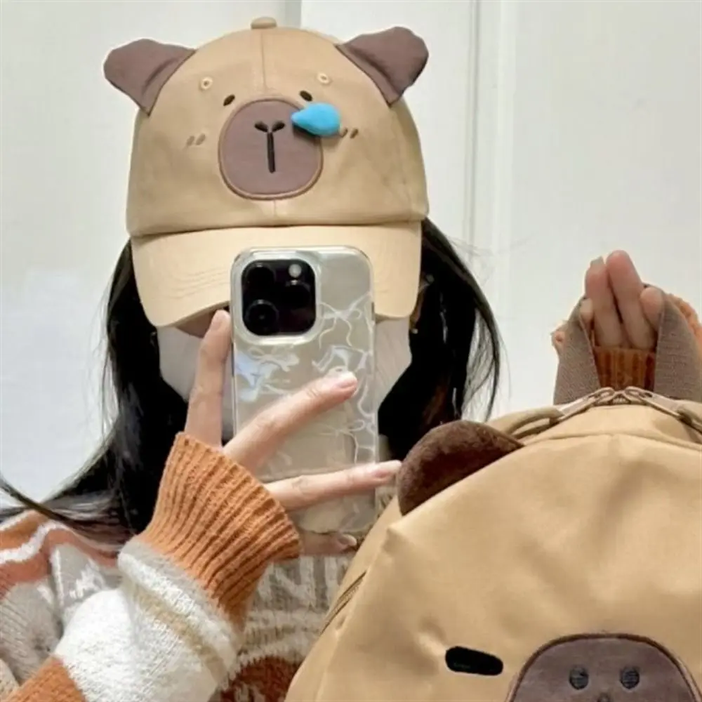 Breathable Runny Nose Capybara Baseball Cap Embroidery Sunscreen Cartoon Sun Hat Korean Style Dad Hat Peaked Cap Female
Breathable Runny Nose Capybara Baseball Cap Embroidery Sunscreen Cartoon Sun Hat Korean Style Dad Hat Peaked Cap Female