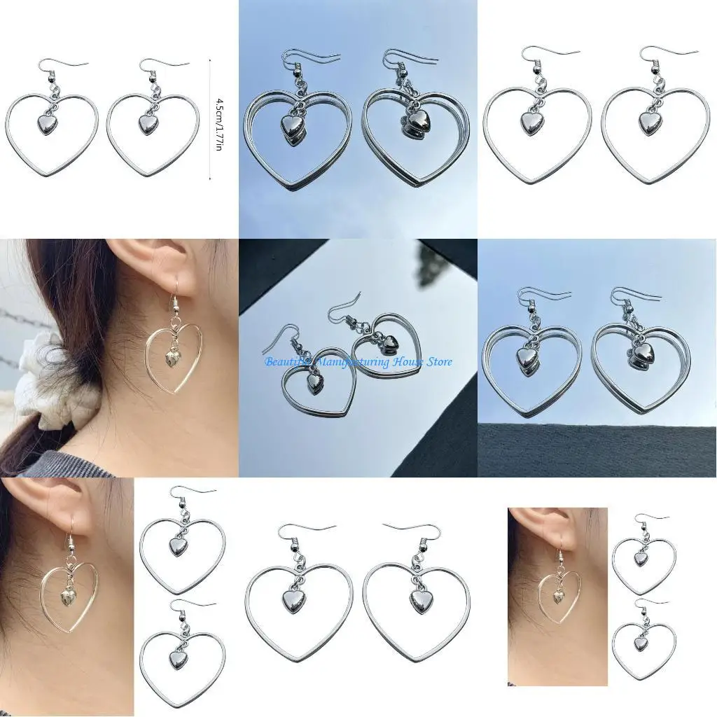 E56A Elegant Dangle Earrings Hollow Heart Ear Pendants Fashion Earrings
E56A Elegant Dangle Earrings Hollow Heart Ear Pendants Fashion Earrings
