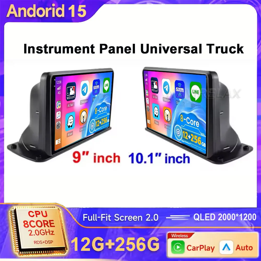 For Instrument Panel Universal Truck 2 din 9/10 Inch Carplay Android 15 Car Radio Multimedia Navigation gps utoradio Stereo DVD
For Instrument Panel Universal Truck 2 din 9/10 Inch Carplay Android 15 Car Radio Multimedia Navigation gps utoradio Stereo DVD