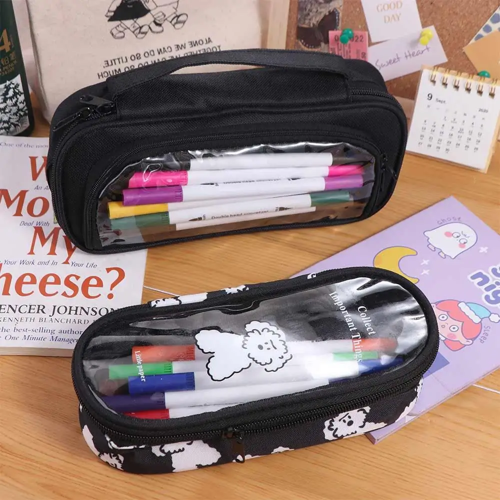 Office Supplies Transparent Pencil Case Visual Window College Style Stationery Box Black Zipper Pouch Pen Bags Makeup Pouch
Office Supplies Transparent Pencil Case Visual Window College Style Stationery Box Black Zipper Pouch Pen Bags Makeup Pouch