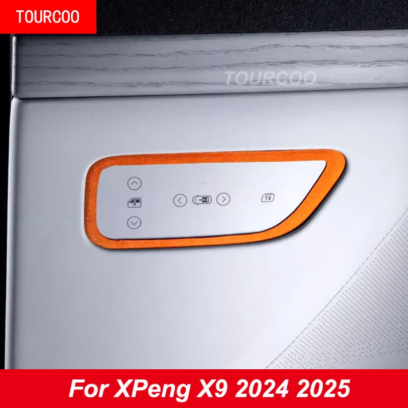 For XPeng Xiao Peng X9 2024 2025 Rear Door Control Panel Decorative Frame Suede Protective Sticker Alcantara Accessories
For XPeng Xiao Peng X9 2024 2025 Rear Door Control Panel Decorative Frame Suede Protective Sticker Alcantara Accessories