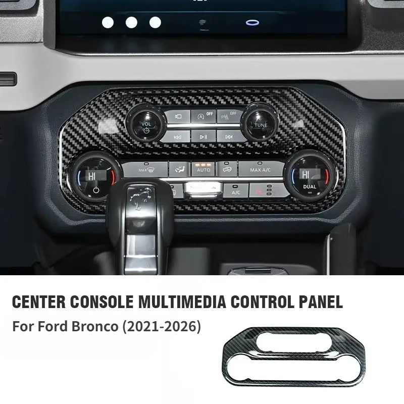 For Ford Bronco Real Dry Carbon Fiber 2021-2026 Interior Center Control Multimedia Button Panel Frame Modification Accessories
For Ford Bronco Real Dry Carbon Fiber 2021-2026 Interior Center Control Multimedia Button Panel Frame Modification Accessories