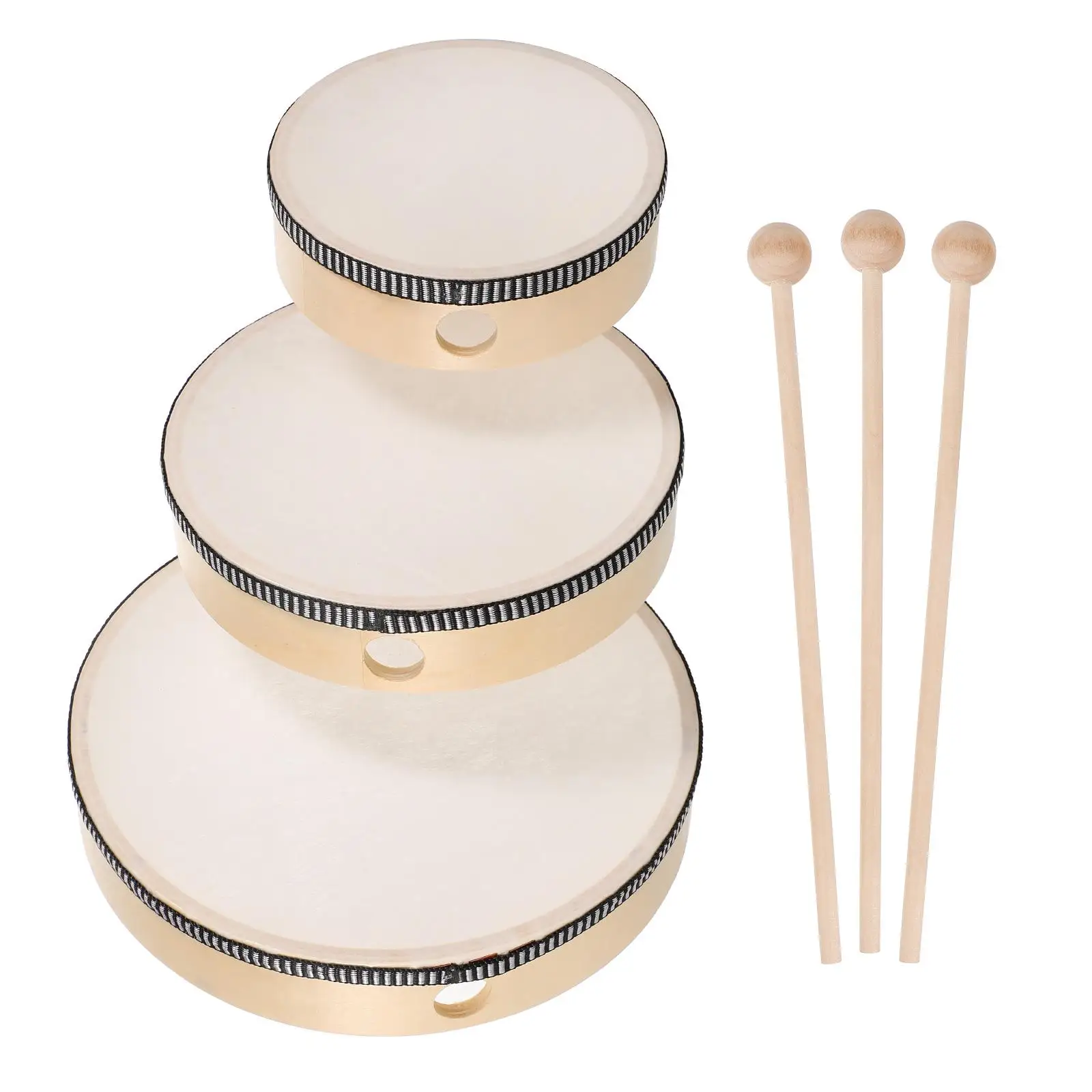 6 Pcs Kids Hand Drum Set 6 8 10 Inch Wood Frame Drums Drumsticks Percussion Instrument Musical Toys Children Hand Brain
6 Pcs Kids Hand Drum Set 6 8 10 Inch Wood Frame Drums Drumsticks Percussion Instrument Musical Toys Children Hand Brain