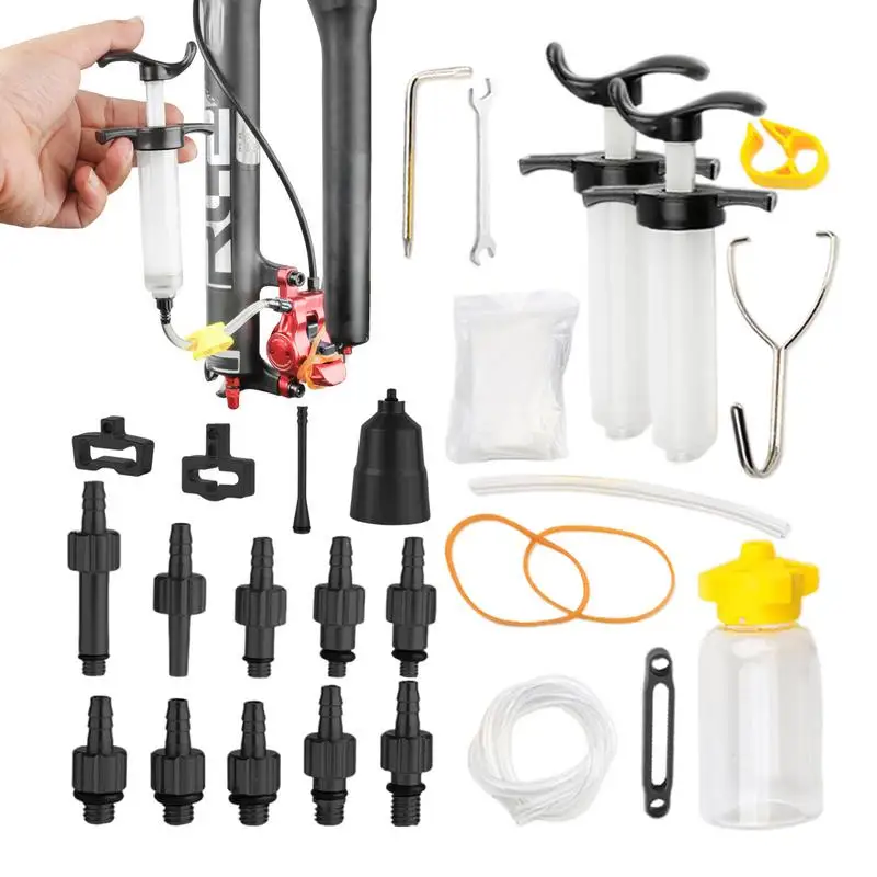 Cycling Hydraulic Brake Bleed Kit Bicycles Brake Bleed Kit Leak-Proof Lightweight Aluminum Body Bleeder Set for Steering Sports
Cycling Hydraulic Brake Bleed Kit Bicycles Brake Bleed Kit Leak-Proof Lightweight Aluminum Body Bleeder Set for Steering Sports