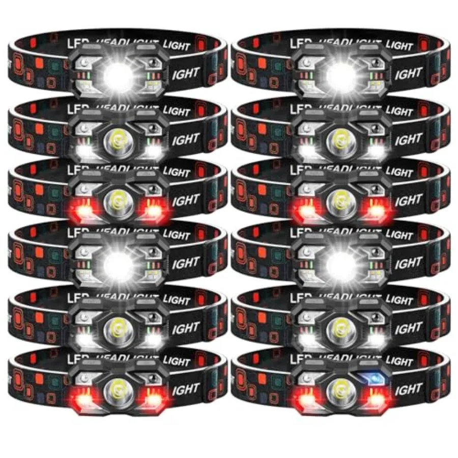 Headlamp Rechargeable 1Pack 00 Lumen Ultra-Light Bright Headlamp Flashlight with White Red Light LED Headlight 5+5 Mode for Out
Headlamp Rechargeable 1Pack 00 Lumen Ultra-Light Bright Headlamp Flashlight with White Red Light LED Headlight 5+5 Mode for Out