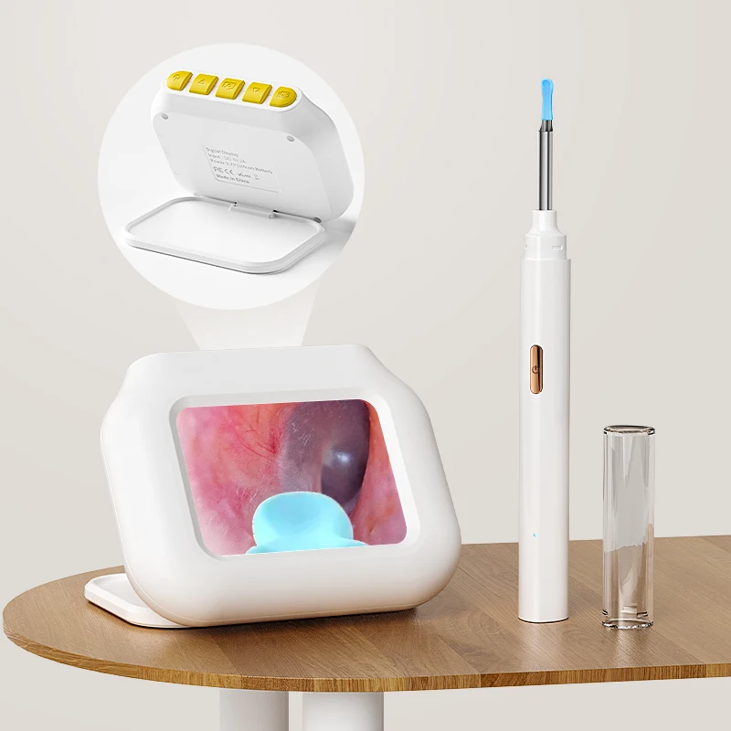 Point-to-Point Smart Visual Ear 4.2MM 1080P Camera with 2.8'' IPS Screen Digital Ear Scope Cleaner Otoscope with Gyroscope
Point-to-Point Smart Visual Ear 4.2MM 1080P Camera with 2.8'' IPS Screen Digital Ear Scope Cleaner Otoscope with Gyroscope