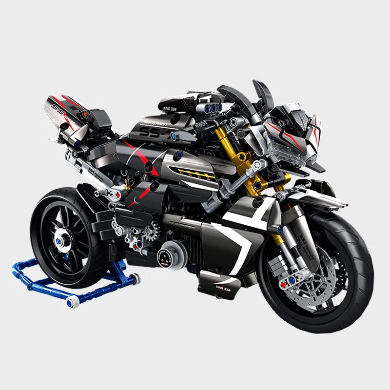 Technical Japan Motorcycle 1:8 Scale GSX1300R B-King Building Block Motor Vehicle Model Sets Brick Motorbike Toys Collection
Technical Japan Motorcycle 1:8 Scale GSX1300R B-King Building Block Motor Vehicle Model Sets Brick Motorbike Toys Collection