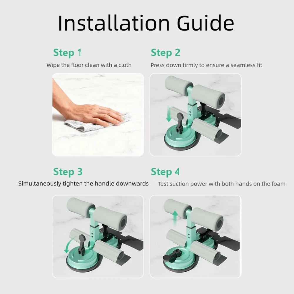 Dual Suction Cups Sit-up Assistive Bar With Tension Rope Ankle Support Fitness Situp Equipment Non-slip Adjustable Height
Dual Suction Cups Sit-up Assistive Bar With Tension Rope Ankle Support Fitness Situp Equipment Non-slip Adjustable Height