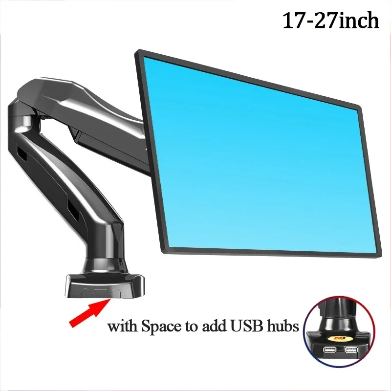 US/EU F80 Desktop Monitor Stand Desk Mount Full Motion Swivel Monitor Arm Gas Spring for 17''-27'' Monitor
US/EU F80 Desktop Monitor Stand Desk Mount Full Motion Swivel Monitor Arm Gas Spring for 17''-27'' Monitor