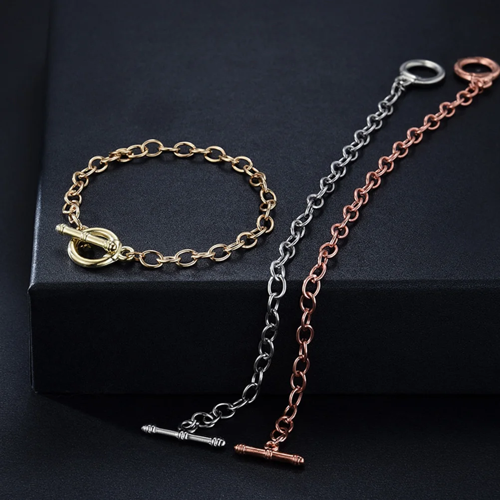 20 Pcs O-shaped Bracelet Chains Personality Golden Alloy Women Jewelry Making Supplies Charms Kit Bulk Bracelets Craft
20 Pcs O-shaped Bracelet Chains Personality Golden Alloy Women Jewelry Making Supplies Charms Kit Bulk Bracelets Craft