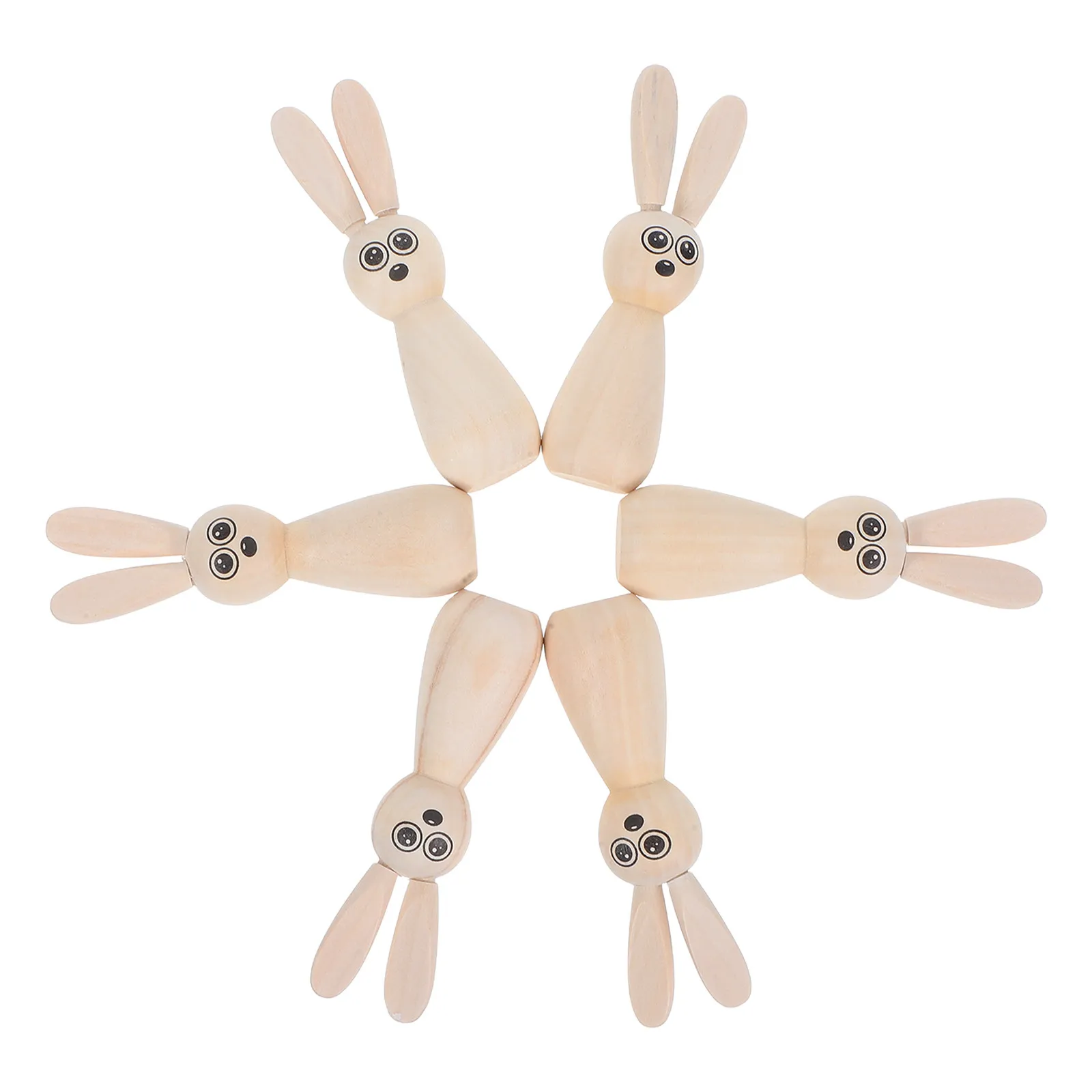 6 Pcs Easter Bunny Figures DIY Craft Crafts for Kids Supplies Graffiti Wood Cutout
6 Pcs Easter Bunny Figures DIY Craft Crafts for Kids Supplies Graffiti Wood Cutout