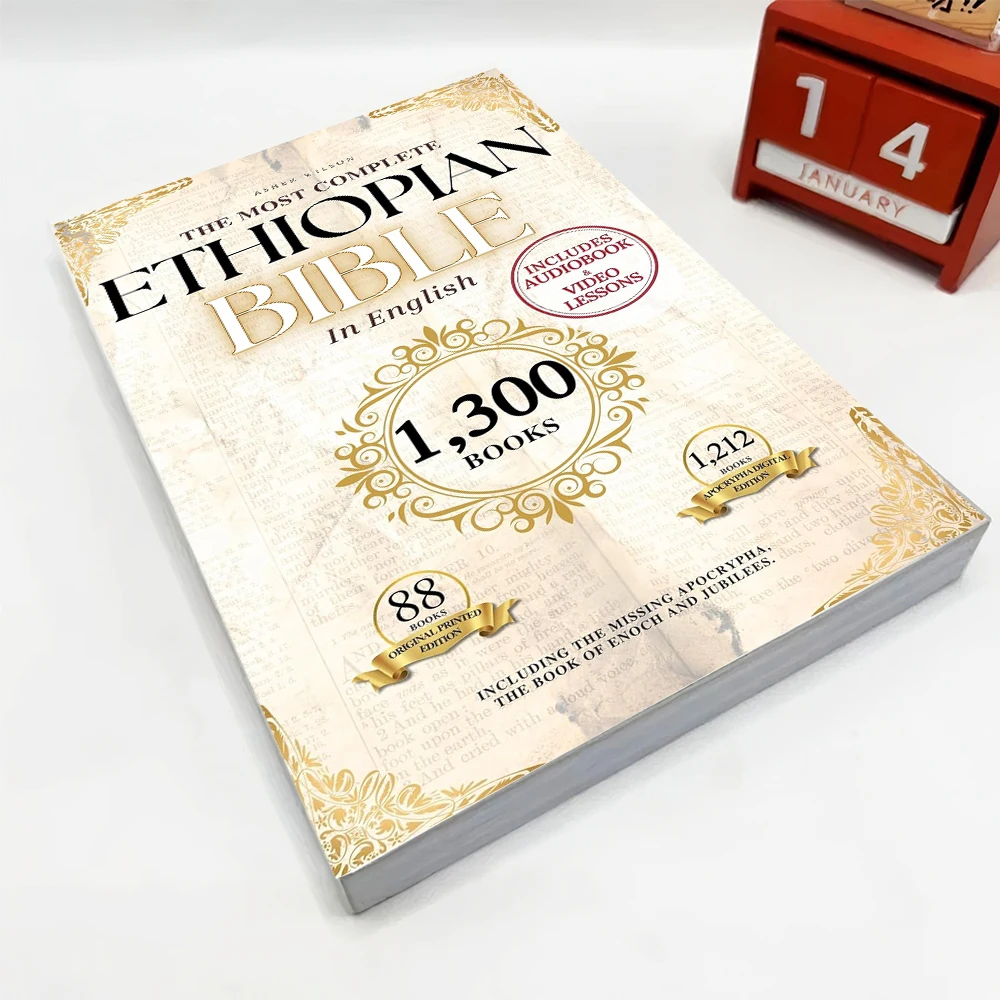 THE COMPLETE ETHIOPIAN BIBLE in English 88 Scriptures: including Missing Apocrypha, Book of Enoch, Jubilees.
THE COMPLETE ETHIOPIAN BIBLE in English 88 Scriptures: including Missing Apocrypha, Book of Enoch, Jubilees.