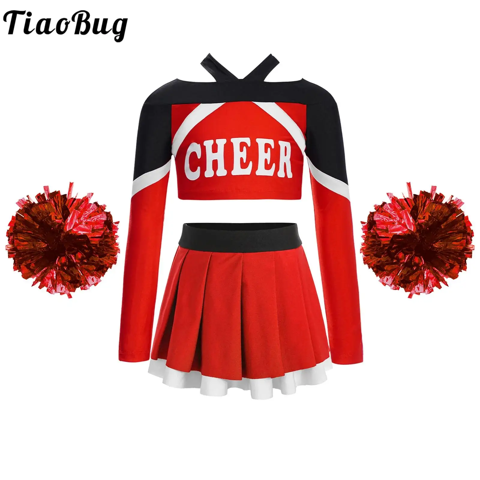 Schoolgirls Cheerleader Costume for Girls Halloween Cheer Uniform Dance Competition Team Sports Cheerleading Dress Up Costumes
Schoolgirls Cheerleader Costume for Girls Halloween Cheer Uniform Dance Competition Team Sports Cheerleading Dress Up Costumes