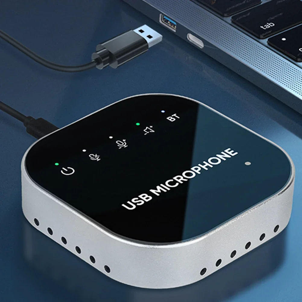 Настольный USB-спикерфон для конференций, микрофон, встроенный динамик для ПК, ноутбука, запись, микрофон для прямой трансляции
Настольный USB-спикерфон для конференций, микрофон, встроенный динамик для ПК, ноутбука, запись, микрофон для прямой трансляции