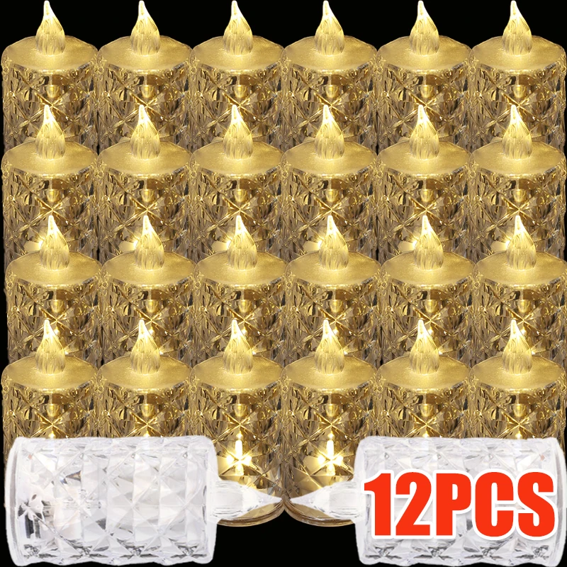 Warm White LED Crystal Candle Light with Battery Flameless Candle Light Electronic Night Lamp Dating Party Holiday Wedding Decor
Warm White LED Crystal Candle Light with Battery Flameless Candle Light Electronic Night Lamp Dating Party Holiday Wedding Decor