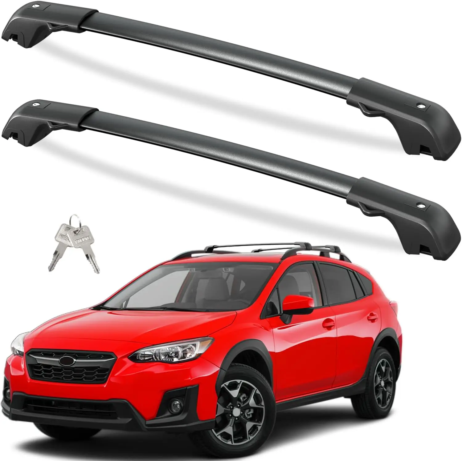 Roof Rack Cross Bars for Subaru Crosstrek 2018-2023 & Impreza 2017-2023 with Side Rails, 300lbs Lockable Heavy Duty Aluminum
Roof Rack Cross Bars for Subaru Crosstrek 2018-2023 & Impreza 2017-2023 with Side Rails, 300lbs Lockable Heavy Duty Aluminum