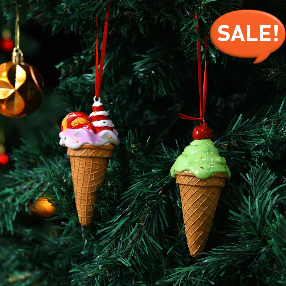 "Christmas Ice Cream Ornaments - Resin Dessert Decor for Xmas Tree - 3D Hanging & Tabletop Set (6-Pack)"
"Christmas Ice Cream Ornaments - Resin Dessert Decor for Xmas Tree - 3D Hanging & Tabletop Set (6-Pack)"