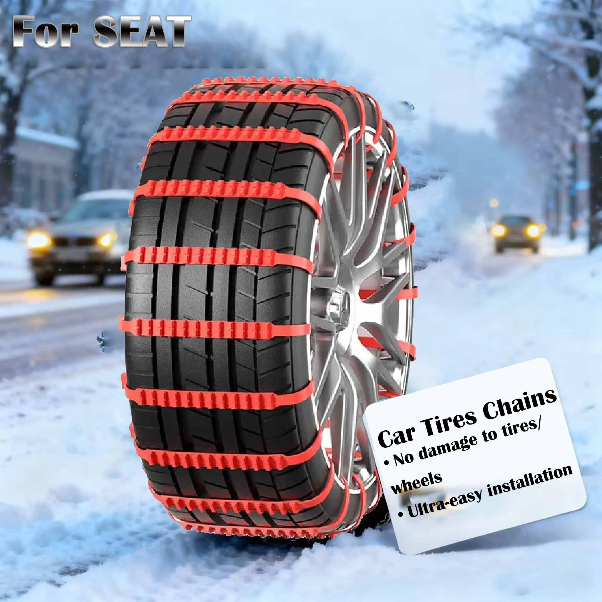 For Seat Cupra Born 2022-2024 2025 Car Tire Chains Winter Snow Anti-Skid Tyre Cable Ties
For Seat Cupra Born 2022-2024 2025 Car Tire Chains Winter Snow Anti-Skid Tyre Cable Ties
