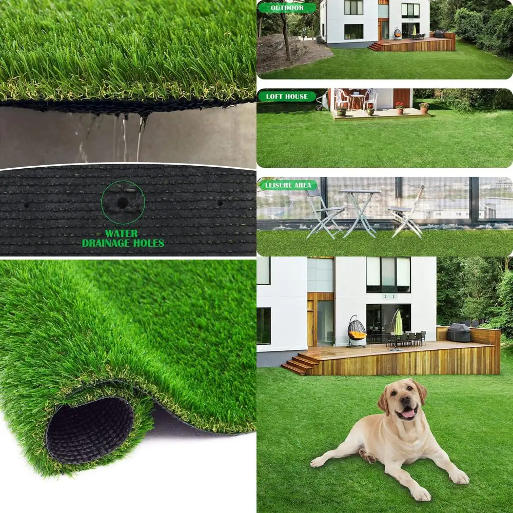 Premium Artificial Lawn Turf, Realistic Fake Grass, Thick Synthetic Grass for Pets, Outdoor/Indoor Drainage Holes, Customizable
Premium Artificial Lawn Turf, Realistic Fake Grass, Thick Synthetic Grass for Pets, Outdoor/Indoor Drainage Holes, Customizable