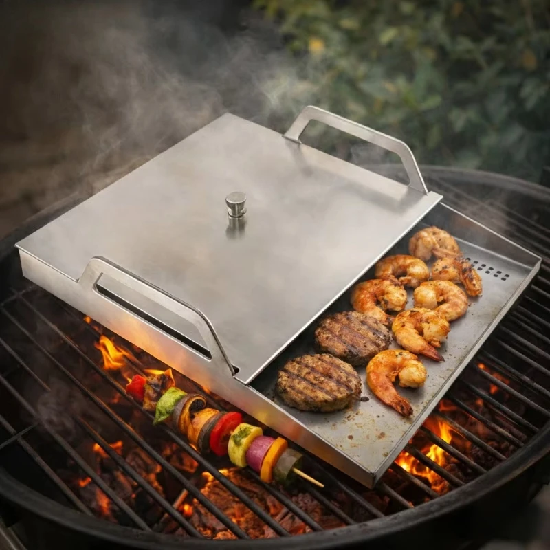 Commercial Portable Camping Anti-Rust High Temperature Resistant Thickened BBQ Stainless Steel Grill Tray
Commercial Portable Camping Anti-Rust High Temperature Resistant Thickened BBQ Stainless Steel Grill Tray