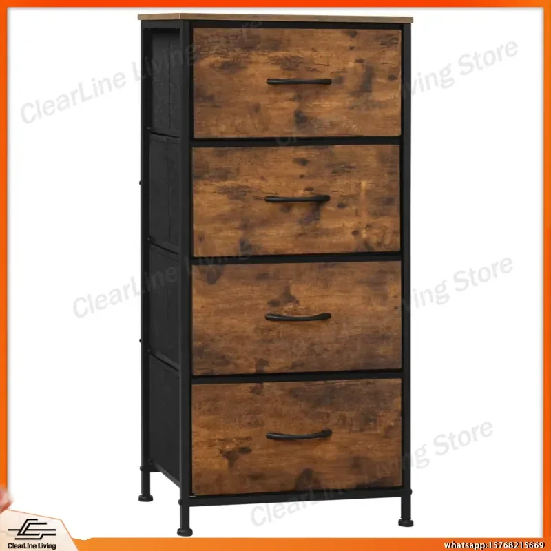 Narrow 4-Drawer Fabric Cabinet Chest of Drawers Storage Sideboard for Bedroom Living Room Hallway Home Organizer Small
Narrow 4-Drawer Fabric Cabinet Chest of Drawers Storage Sideboard for Bedroom Living Room Hallway Home Organizer Small