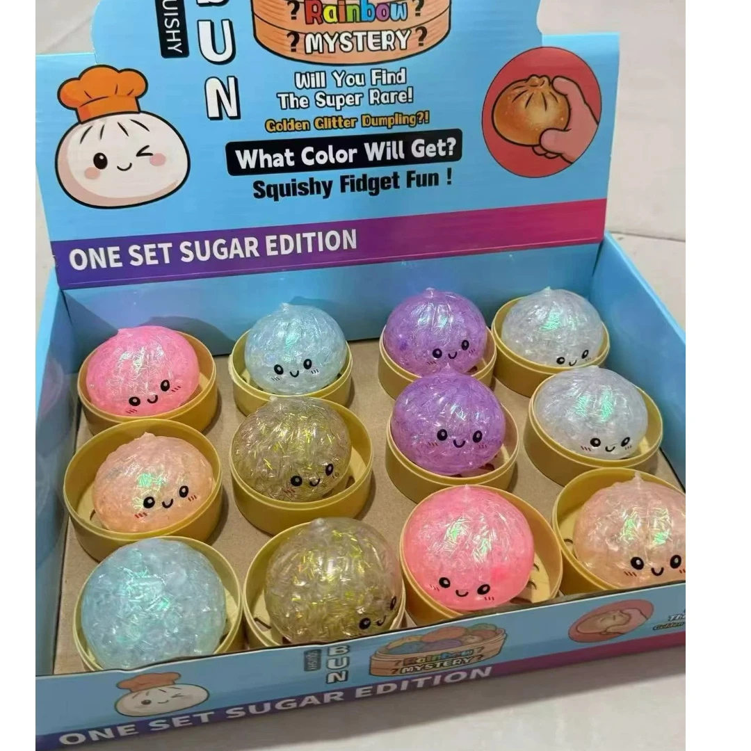 Tiktok Squishy Steamed Bun Stress Relief Toy Cute Glitter Slow Rising Squeeze For Adult Relief With Steamer Container Blind Box
Tiktok Squishy Steamed Bun Stress Relief Toy Cute Glitter Slow Rising Squeeze For Adult Relief With Steamer Container Blind Box