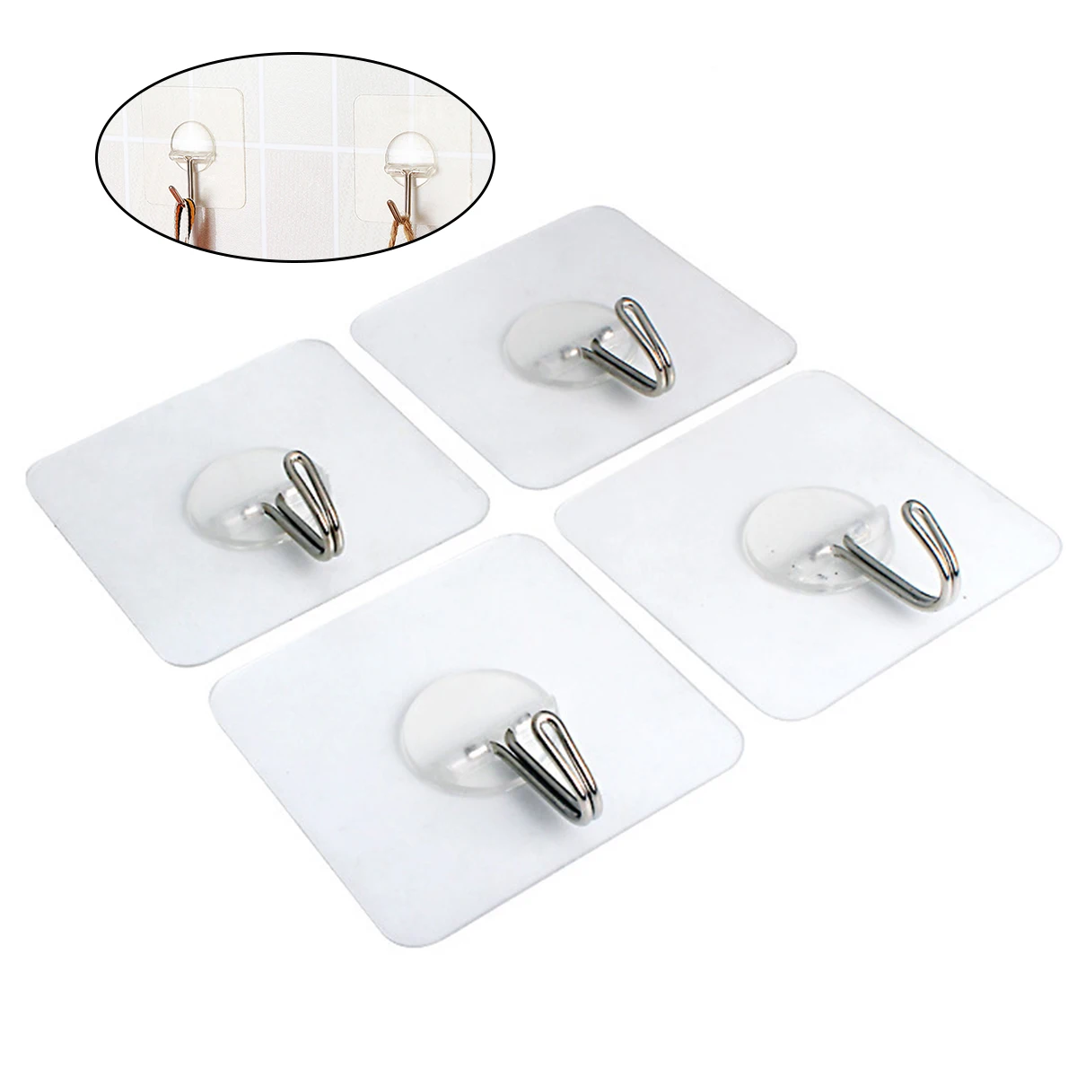 12pcs Adhesive Hooks Heavy Duty Removable Wall Hangers Transparent Strong Stick Bedroom Kitchen Bathroom Facility
12pcs Adhesive Hooks Heavy Duty Removable Wall Hangers Transparent Strong Stick Bedroom Kitchen Bathroom Facility