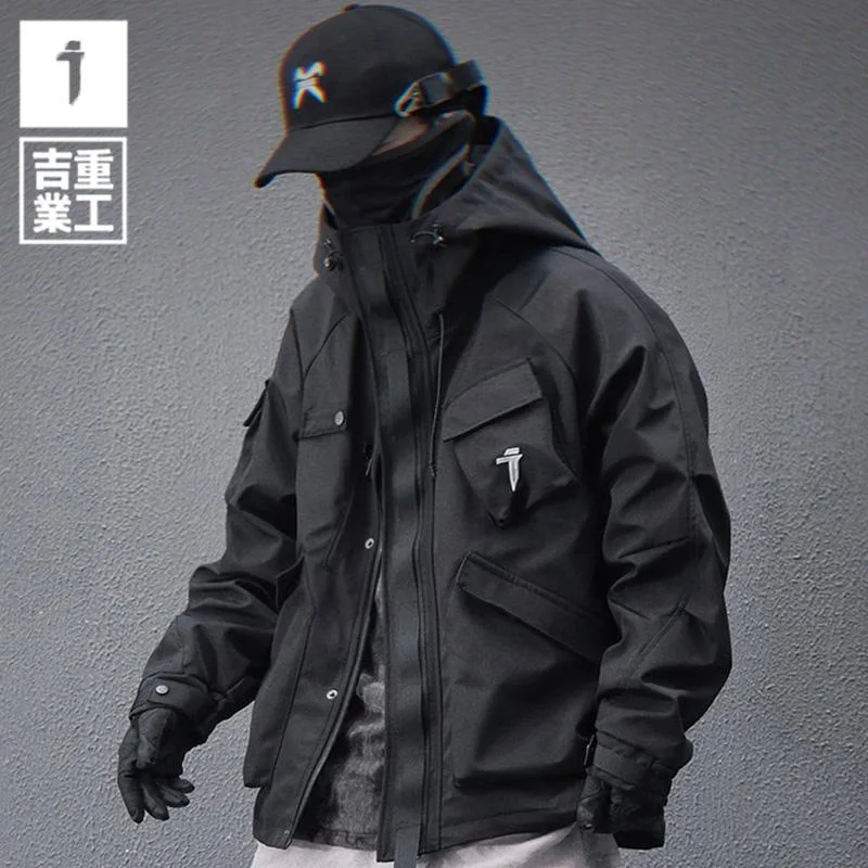 Men's Windbreaker Jacket 2026 Spring Autumn New Techwear Jacket Multi Pocket Loose Casual Hooded Windbreaker Coat
Men's Windbreaker Jacket 2026 Spring Autumn New Techwear Jacket Multi Pocket Loose Casual Hooded Windbreaker Coat