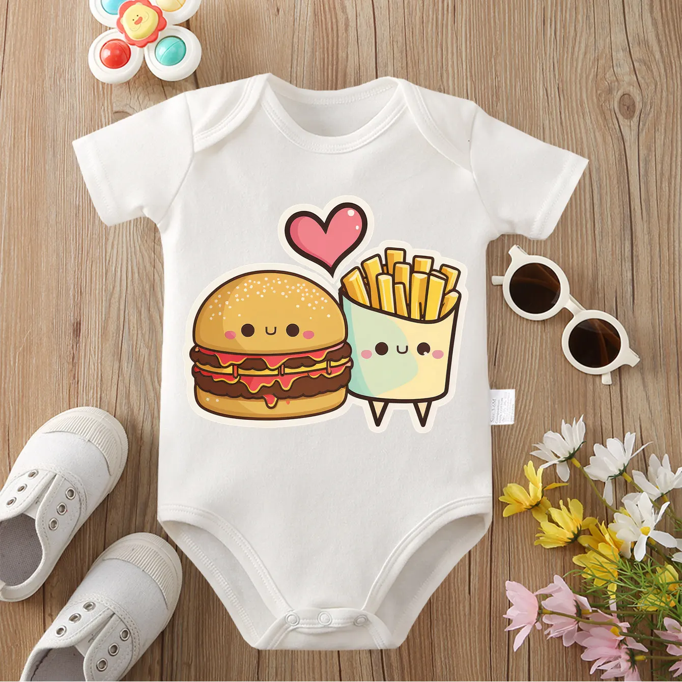 Pure Cotton Best Partner Beef Burger Print Bodysuit Comfortable Onesie Cloths for Baby Jumpsuit for 0 To 12 Months Newborn
Pure Cotton Best Partner Beef Burger Print Bodysuit Comfortable Onesie Cloths for Baby Jumpsuit for 0 To 12 Months Newborn