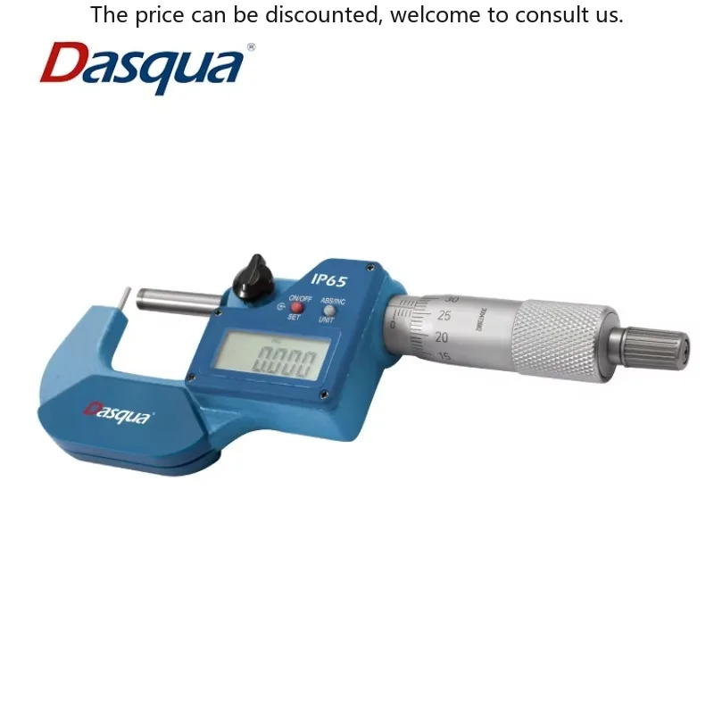 Dasqua 0-25mm IP65 Water Proof 0-1" Digital Tube Micrometer With Ratchet
Dasqua 0-25mm IP65 Water Proof 0-1" Digital Tube Micrometer With Ratchet