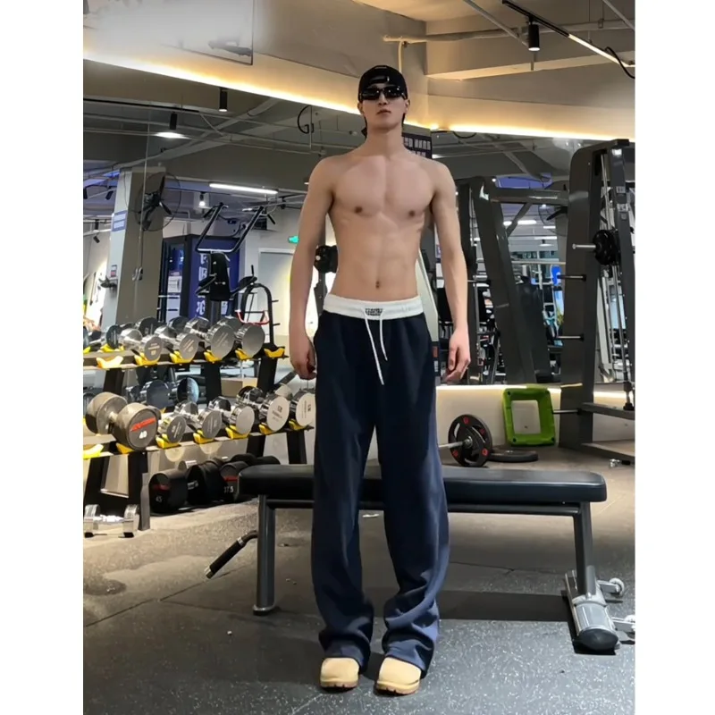 Color Blocked Men's Casual Sports Fitness Straight Leg Pants Korean Fashion Loose Joggers Sweatpants Streetwear Men
Color Blocked Men's Casual Sports Fitness Straight Leg Pants Korean Fashion Loose Joggers Sweatpants Streetwear Men