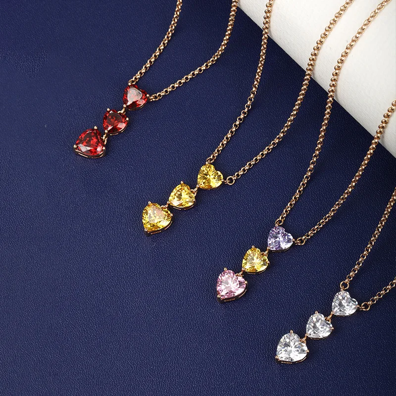New Creative Design Heart Zircon Pendant Necklace For Women Fashion Wedding Jewelry Accessories Gift Wholesale
New Creative Design Heart Zircon Pendant Necklace For Women Fashion Wedding Jewelry Accessories Gift Wholesale