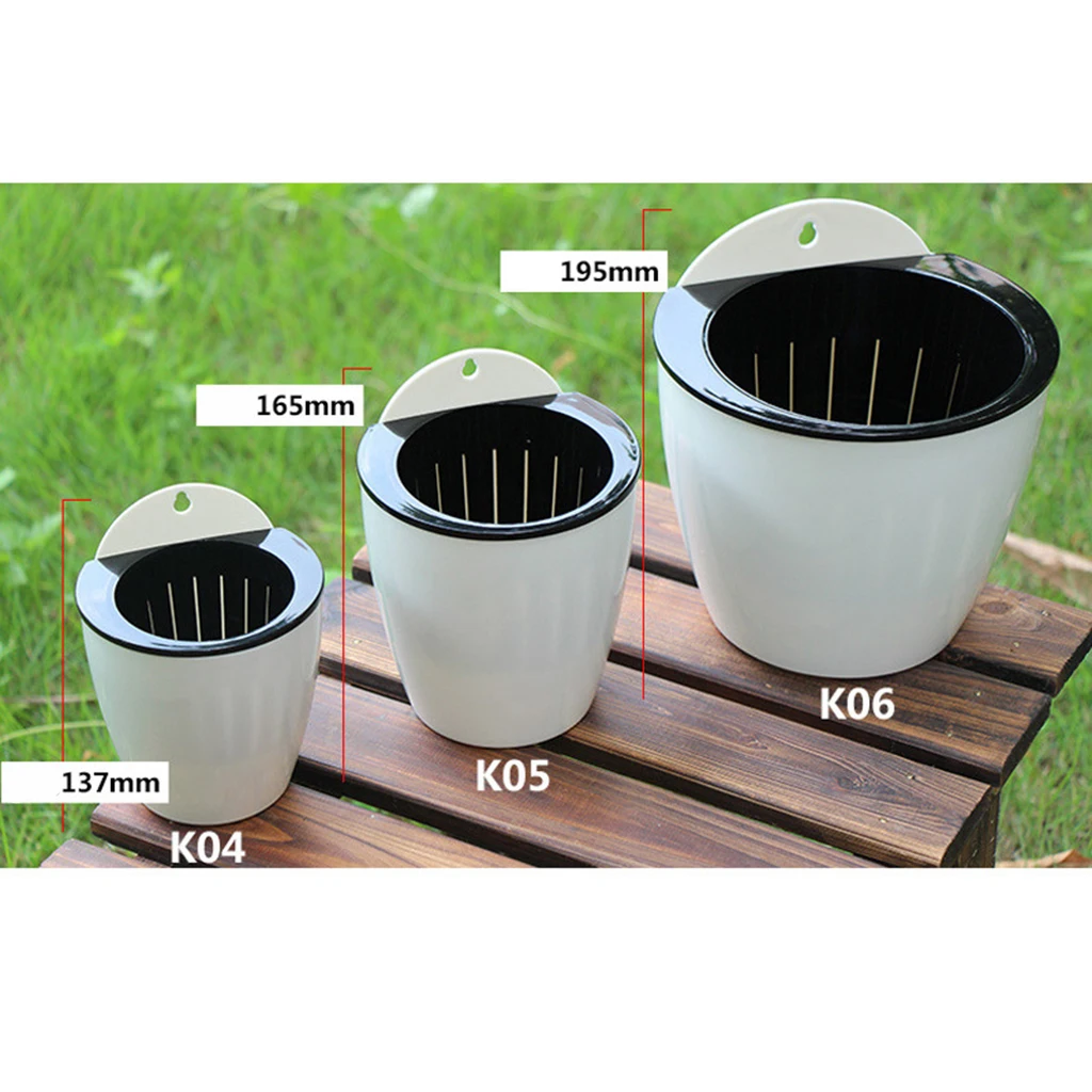 Self-watering Plant Flower Pot, Plastic Hanging Planter Garden Flowers Succulent Plants Herbs
Self-watering Plant Flower Pot, Plastic Hanging Planter Garden Flowers Succulent Plants Herbs