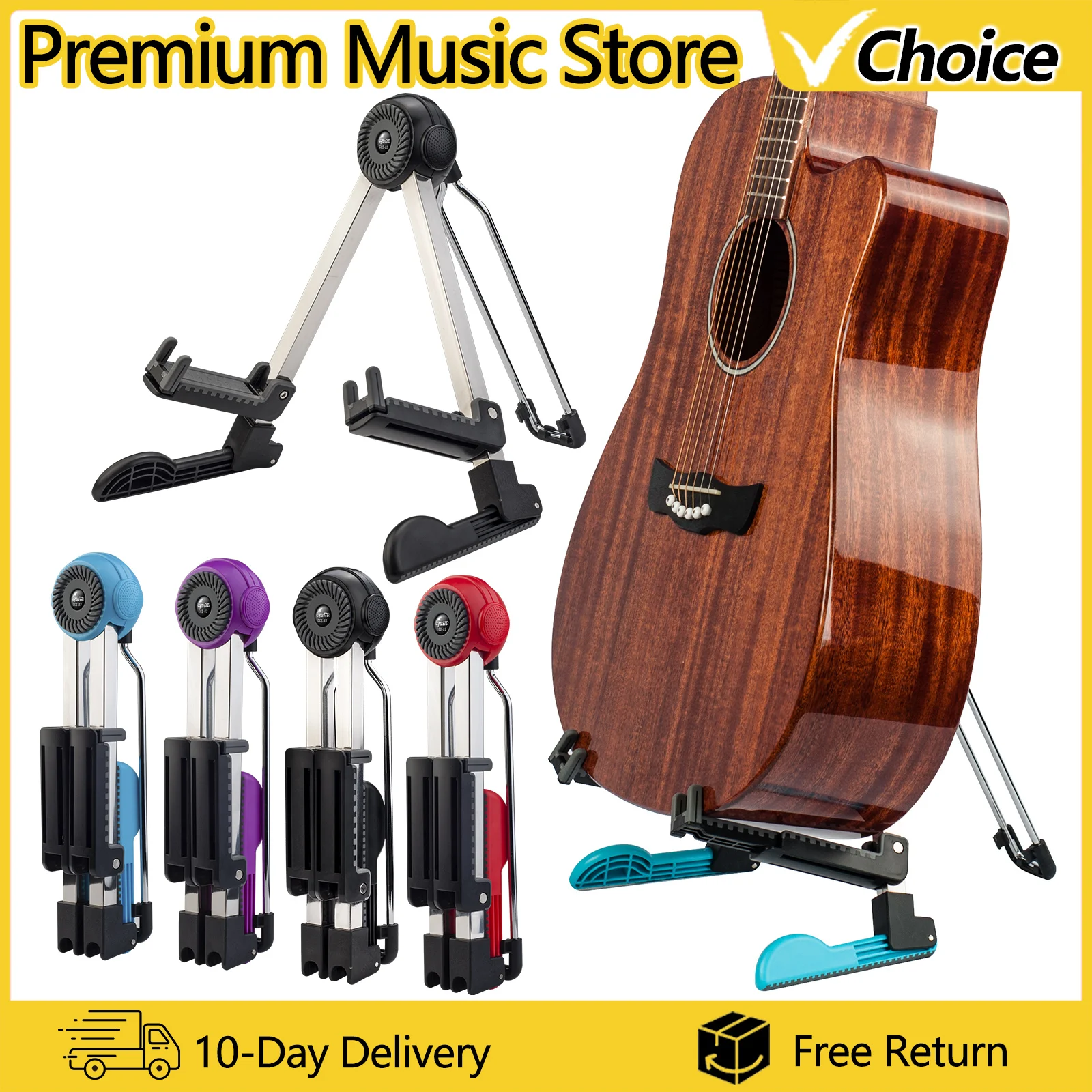 GUITTO GGS-03 подставка для гитары, универсальный складной держатель для штатива, портативная А-образная музыкальная стойка для гитары, укулеле, скрипки, мандолины
GUITTO GGS-03 подставка для гитары, универсальный складной держатель для штатива, портативная А-образная музыкальная стойка для гитары, укулеле, скрипки, мандолины